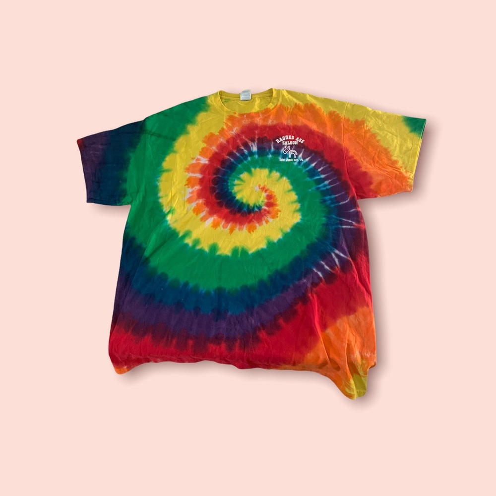 Vintage Tie Dye Ragged As Saloon T-Shirt
